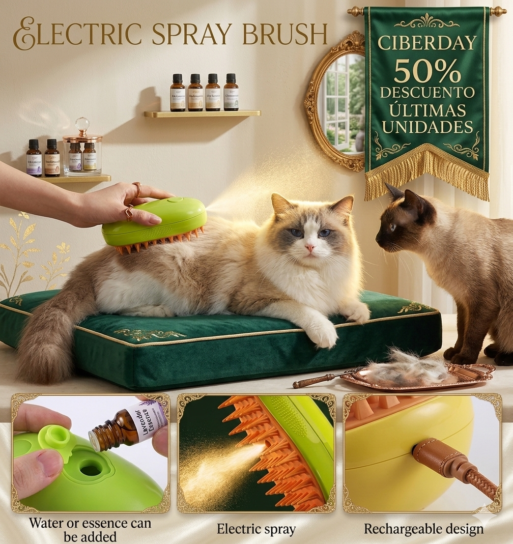 🎁 Cepillo vapor para  mascota