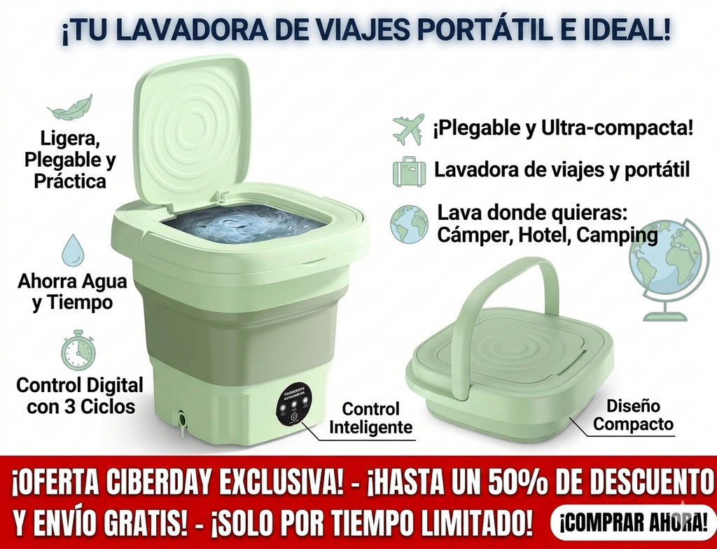 Mini Lavadora Portatil